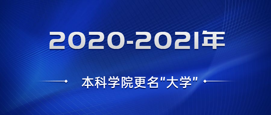 2021年哪些學(xué)院改名大學(xué)？附2020即將更名為大學(xué)的學(xué)院名單