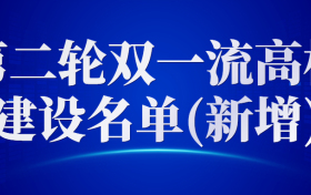 第二轮双一流高校建设名单(新增)-第二轮双一流建设调整名单