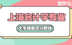 上海會計(jì)學(xué)專業(yè)大學(xué)排名及分?jǐn)?shù)線（含2021年高考最低錄取分）