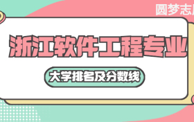 浙江軟件工程專業(yè)大學(xué)排名及分?jǐn)?shù)線（含2021年高考最低錄取分）