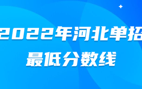 2022年河北单招的学校名单及分数线-河北单招最低分数线