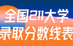 全国211大学录取分数线表：考211大学最低要多少分？（2022年参考）