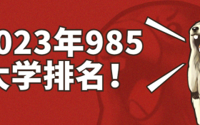 985大学排名！附985十大名牌大学