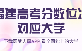 福建高考排名：福建高考分数位次对应大学（2023物理类参考）