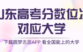 山东高考排名：山东高考分数位次对应大学（2023参考）