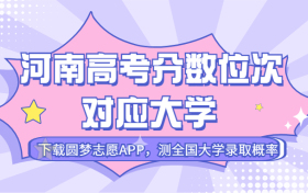 河南高考排名：河南高考分数位次对应大学（2023文科参考）