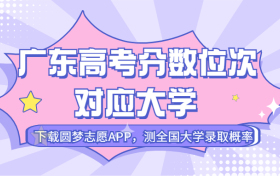 广东高考排名：广东高考分数位次对应大学（2023历史类参考）