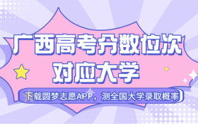 广西高考排名：广西高考分数位次对应大学（2023文科参考）