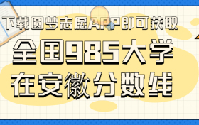 985大学在安徽录取分数线排名位次（2023年参考）