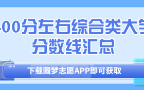 400分左右综合类大学分数线汇总名单！（2023最新整理）