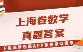 2023年高考上海卷数学试卷真题及答案解析！（考后更新）