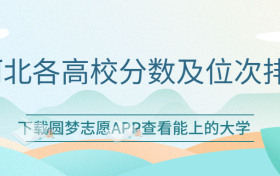 河北各高校分数及位次排名一览表！（2023考生必看）