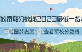 军校录取分数线2023最低一览表（多省份参考）