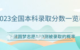 2023全国本科录取分数一览表！各省本科分数线汇总表