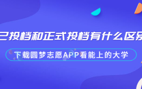 已投档和正式投档有什么区别？一般投档后几天可查录取情况？