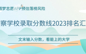 2024年警察院校多少分录取？附警察学校录取分数线2023