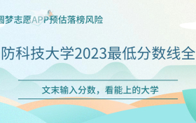 国防科技大学2023最低分数线全国！（文理科汇总）