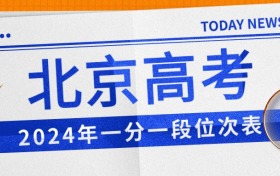 北京2024年高考一分一段位次表（含批次線及位次對應大學）