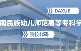 2026年黔南民族幼儿师范高等专科学校院校代码是多少？