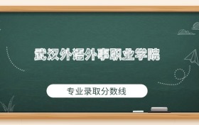 武汉外语外事职业学院2025年专业录取分数线：最低180分