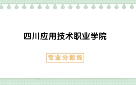 2025年四川应用技术职业学院中文专业录取分数线、选科要求
