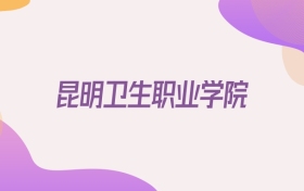 2026昆明卫生职业学院在浙江招生代码查询：含学校代码+专业代码
