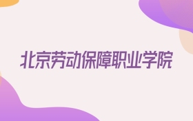 2026北京劳动保障职业学院在河北招生代码查询