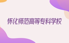 2026怀化师范高等专科学校在湖南招生代码查询