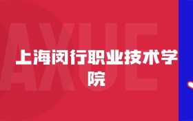 2025上海閔行職業(yè)技術(shù)學(xué)院專業(yè)排名及錄取分?jǐn)?shù)線表