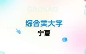 2026年宁夏综合类大学排名表：附录取分数线