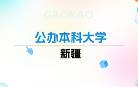 2026年新疆公办本科大学排名表：附录取分数线