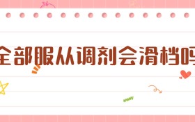 全部服從調(diào)劑會滑檔嗎