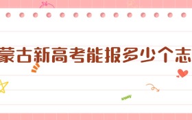 2026內(nèi)蒙古新高考能報多少個志愿？45個！