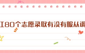 浙江80個(gè)志愿錄取有沒有服從調(diào)劑？一文說清規(guī)則與選擇