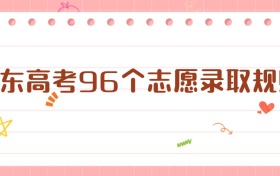 山東高考96個(gè)志愿錄取規(guī)則