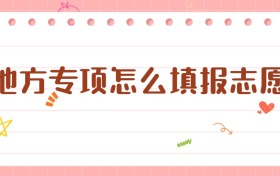 地方專項怎么填報志愿？一篇幫你理清思路的實用指南