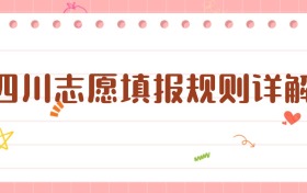 四川志愿填報規(guī)則詳解