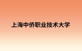 上海中侨职业技术大学中外合作办学有哪些专业?值得报考吗?附招生计划