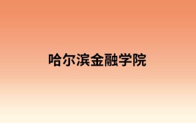 哈尔滨金融学院中外合作办学有哪些专业?值得报考吗