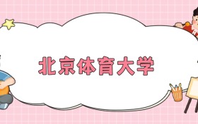 北京体育大学招生计划人数公布（2026年参考）