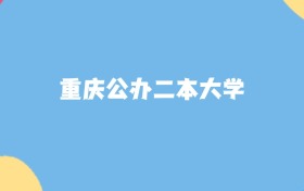 重庆最好的公办二本大学排名（实力最强、含金量高）