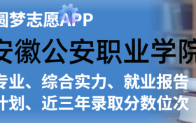 安徽公安职业学院排名及录取分数线是多少？附全国最低分一览表