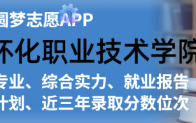 怀化职业技术学院排名及录取分数线是多少？附全国最低分一览表