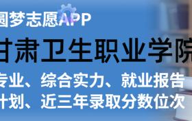 甘肃卫生职业学院排名及录取分数线是多少？附全国最低分一览表