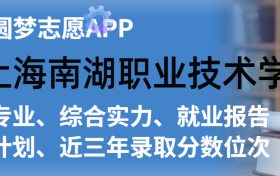 上海南湖职业技术学院排名及录取分数线是多少？附全国最低分一览表