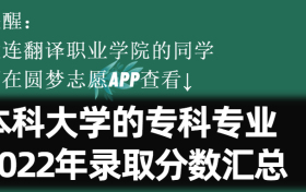 大连翻译职业学院学院学费一年多少钱2023？附收费标准明细