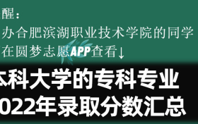 民办合肥滨湖职业技术学院学院学费一年多少钱2023？附收费标准明细