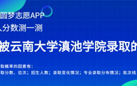 云南大学滇池学院云南录取分数线2022年是多少？附最低位次排名