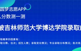 吉林师范大学博达学院四川录取分数线2022年是多少？附最低位次排名