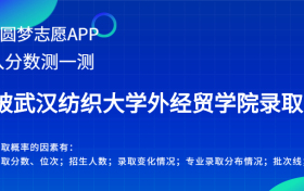 武汉纺织大学外经贸学院福建录取分数线2022年是多少？附最低位次排名